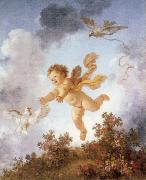 Jean-Honore Fragonard Pursuing a dove oil painting reproduction